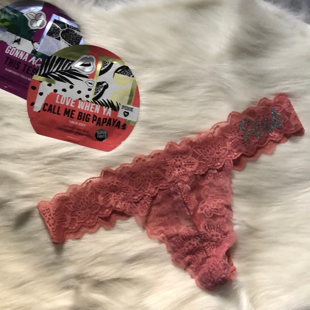 💕2 for $15💕 VS PINK Lace Thong *NWT*